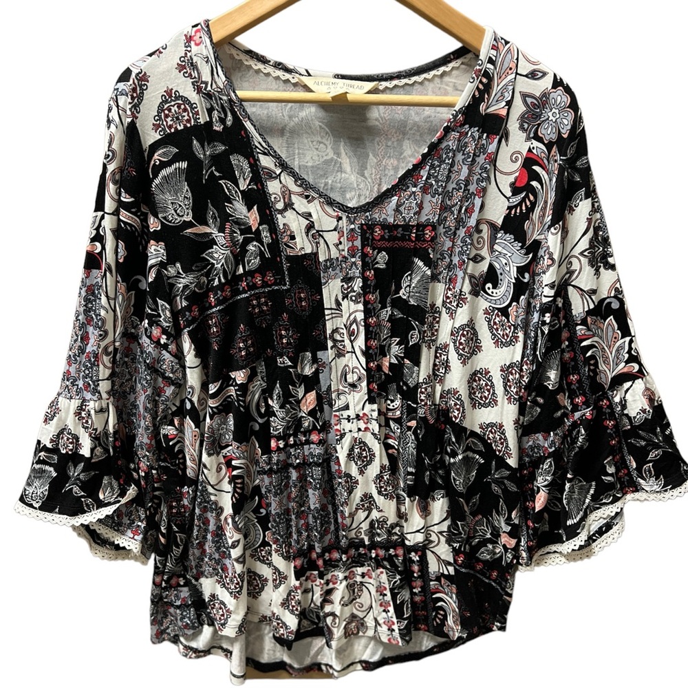 Alchemy Thread Super Soft Flutter Sleeve Top